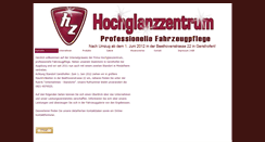 Desktop Screenshot of hochglanzzentrum.com