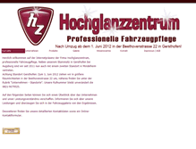 Tablet Screenshot of hochglanzzentrum.com